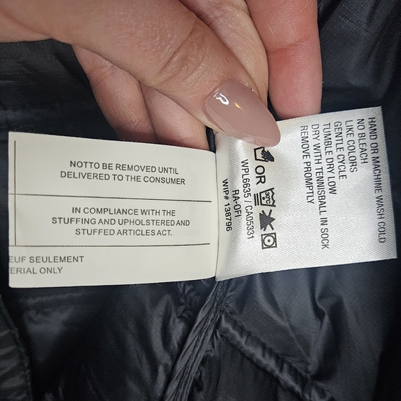 Woolrich Womens Plus 2XL Goose Down Filled Puffer Coat Jacket Black Quilted - Picture 7 of 16